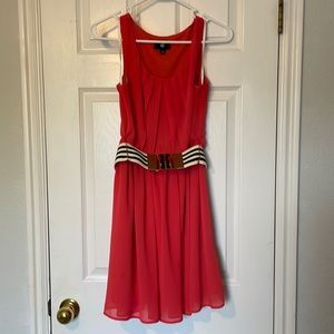 Casual Coral Dress